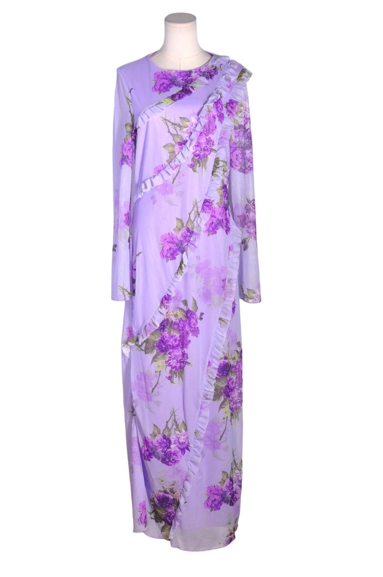 shein purple dress long SHEIN Women Maxi Dresses Regular fit in Purple
