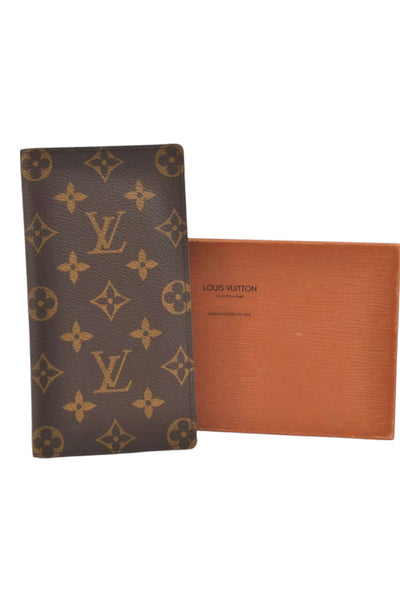 Louis Vuitton Monogram Porte Valeurs Cartes Credit M61823 Wallet Box 9401K