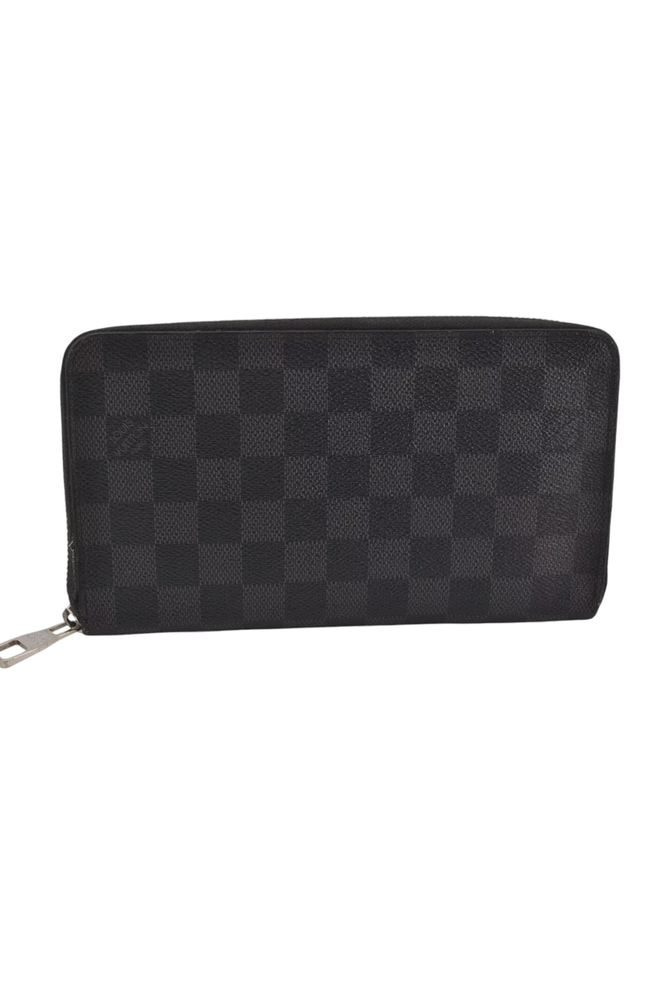 Louis Vuitton Damier Graphite Zippy Organizer Wallet N63077 LV 8122K