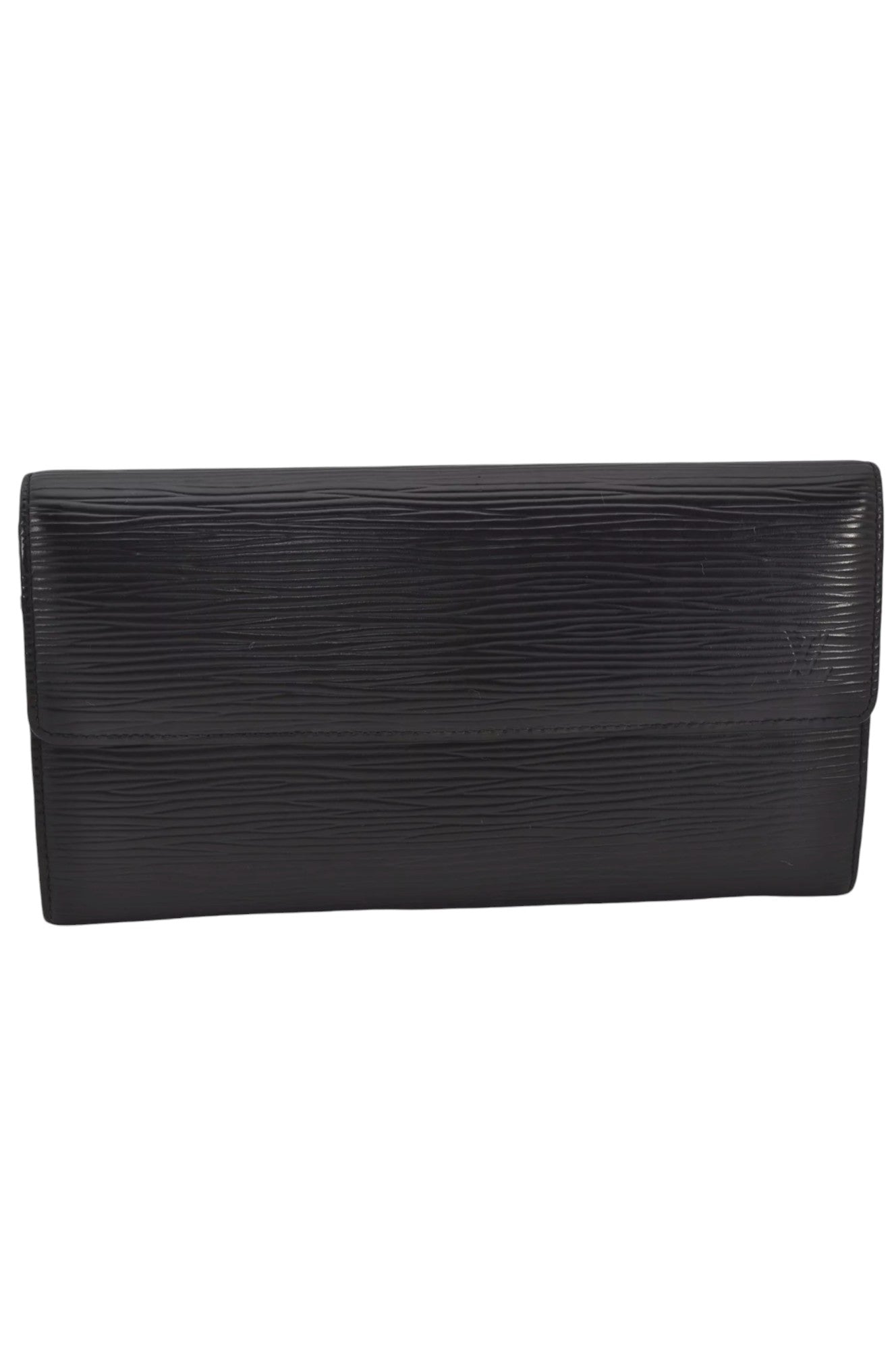 Louis Vuitton Epi Pochette Porte Monnaie Credit Wallet M63572 Black 8020K