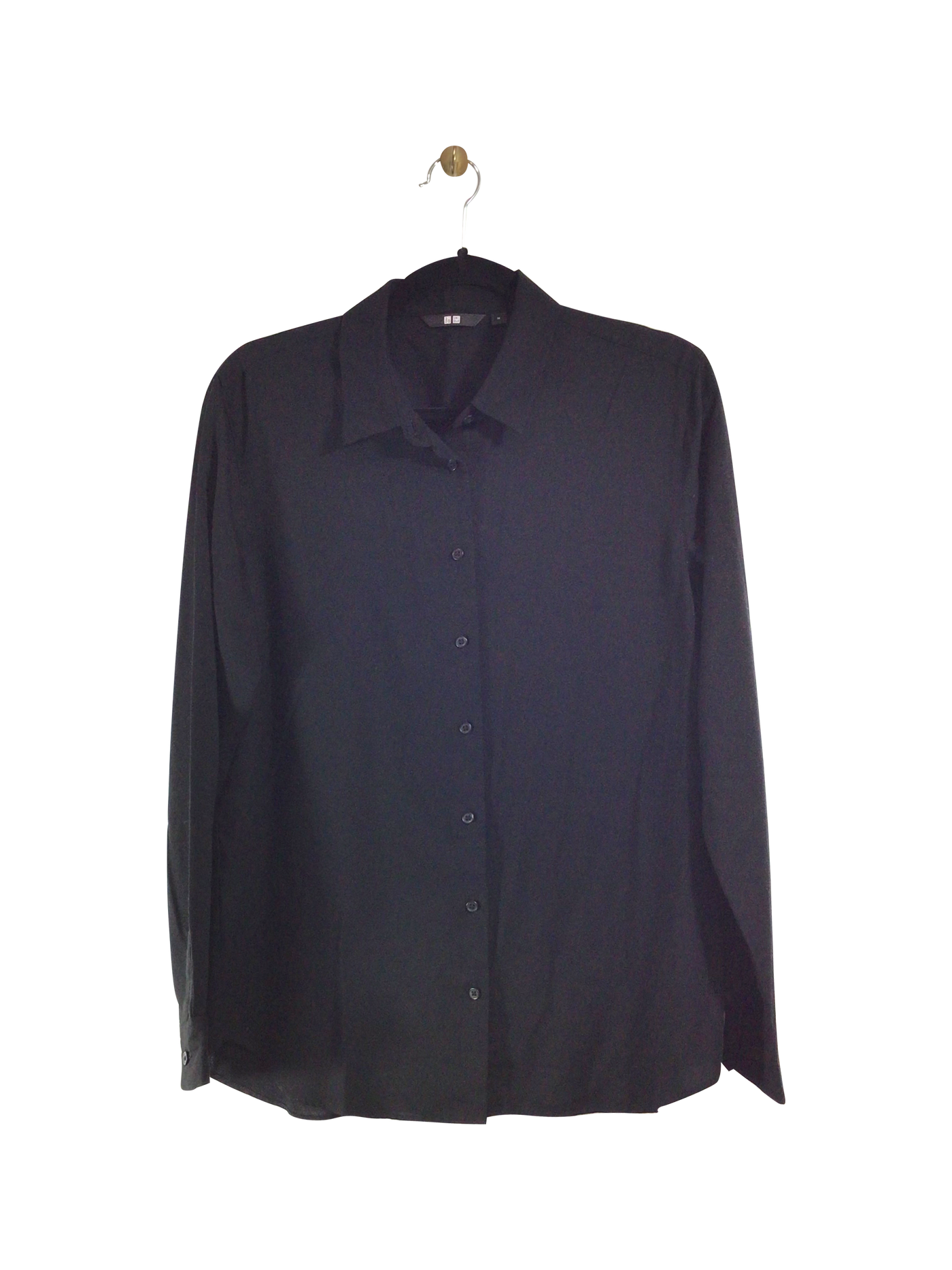 UNIQLO Women Button Down Tops Regular fit in Black - Size M | 9.99 $ KOOP