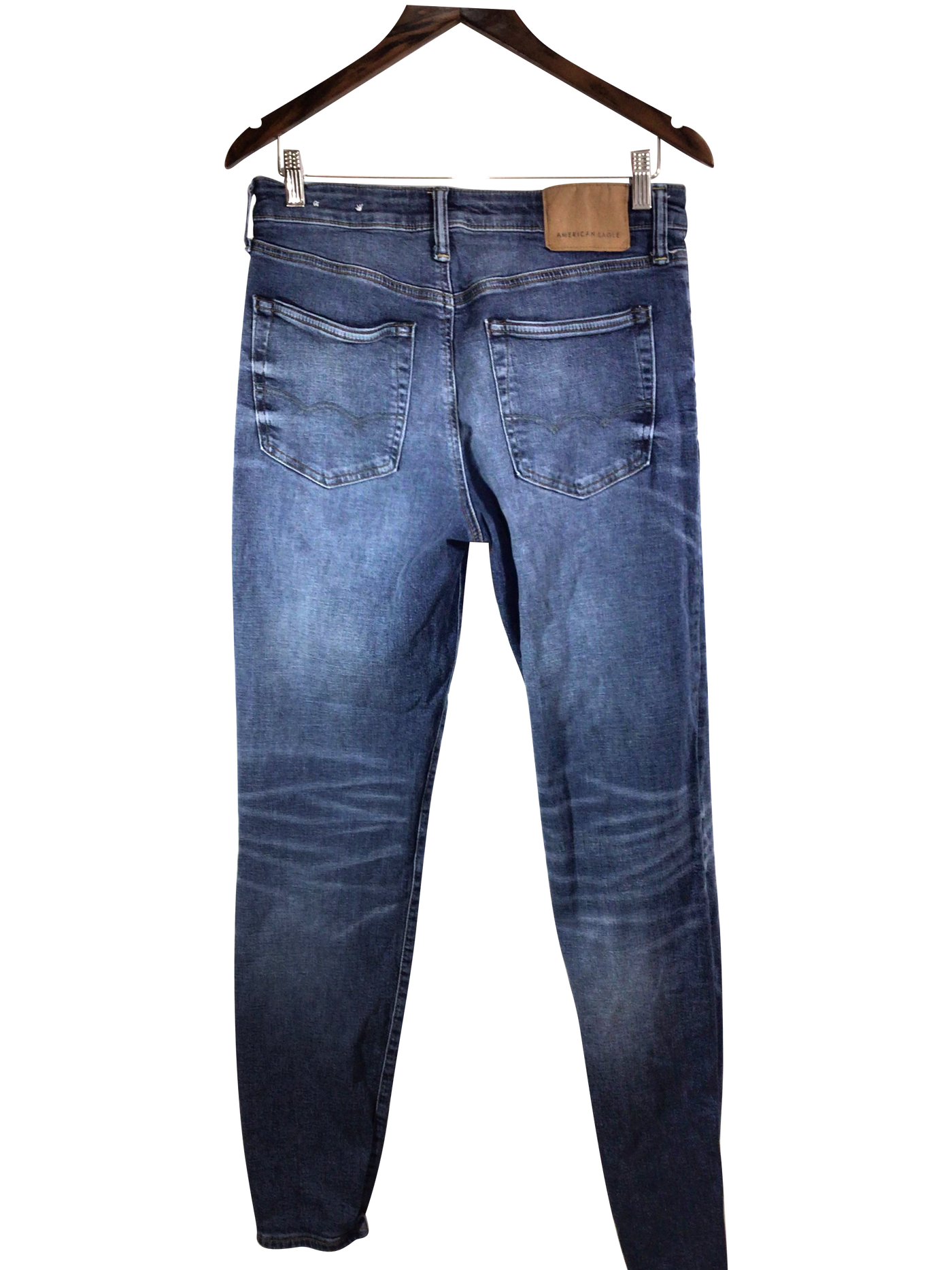 AMERICAN EAGLE Women Straight-Legged Jeans Regular fit in Blue - Size 30x34 | 14.9 $ KOOP