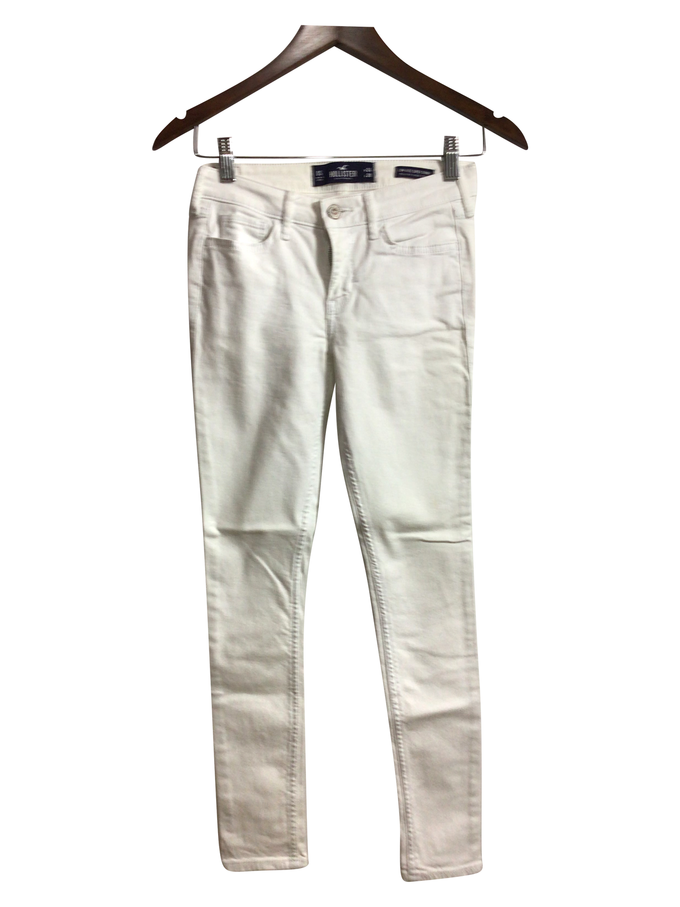 HOLLISTER Women Work Pants Regular fit in White - Size 24x28 | 15.2 $ KOOP