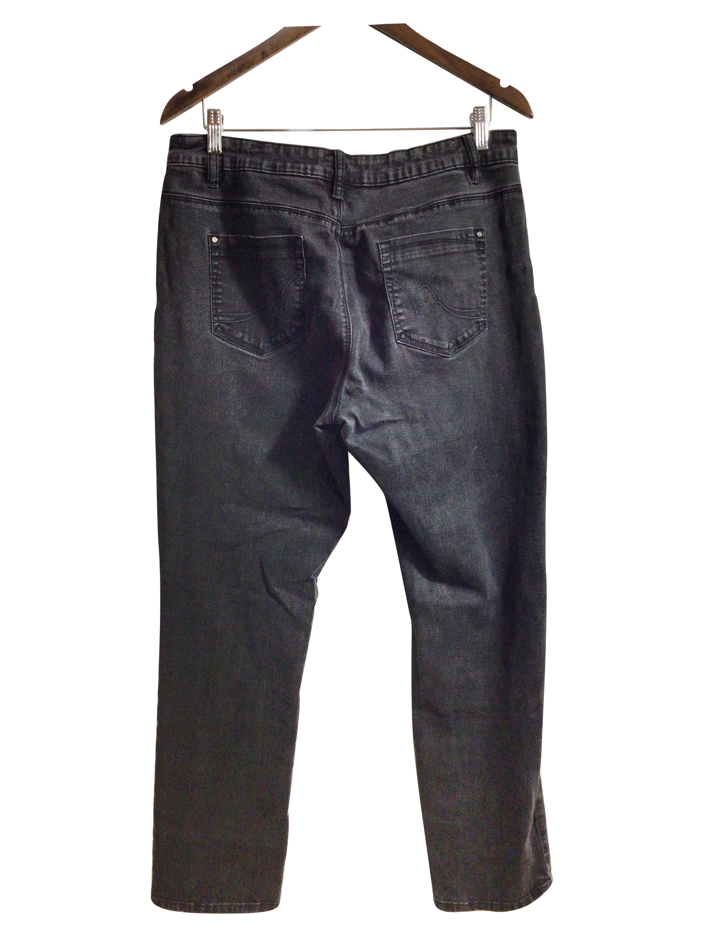 SANTANA JEANS Women Straight-Legged Jeans Regular fit in Black - Size 14x32 | 7.99 $ KOOP