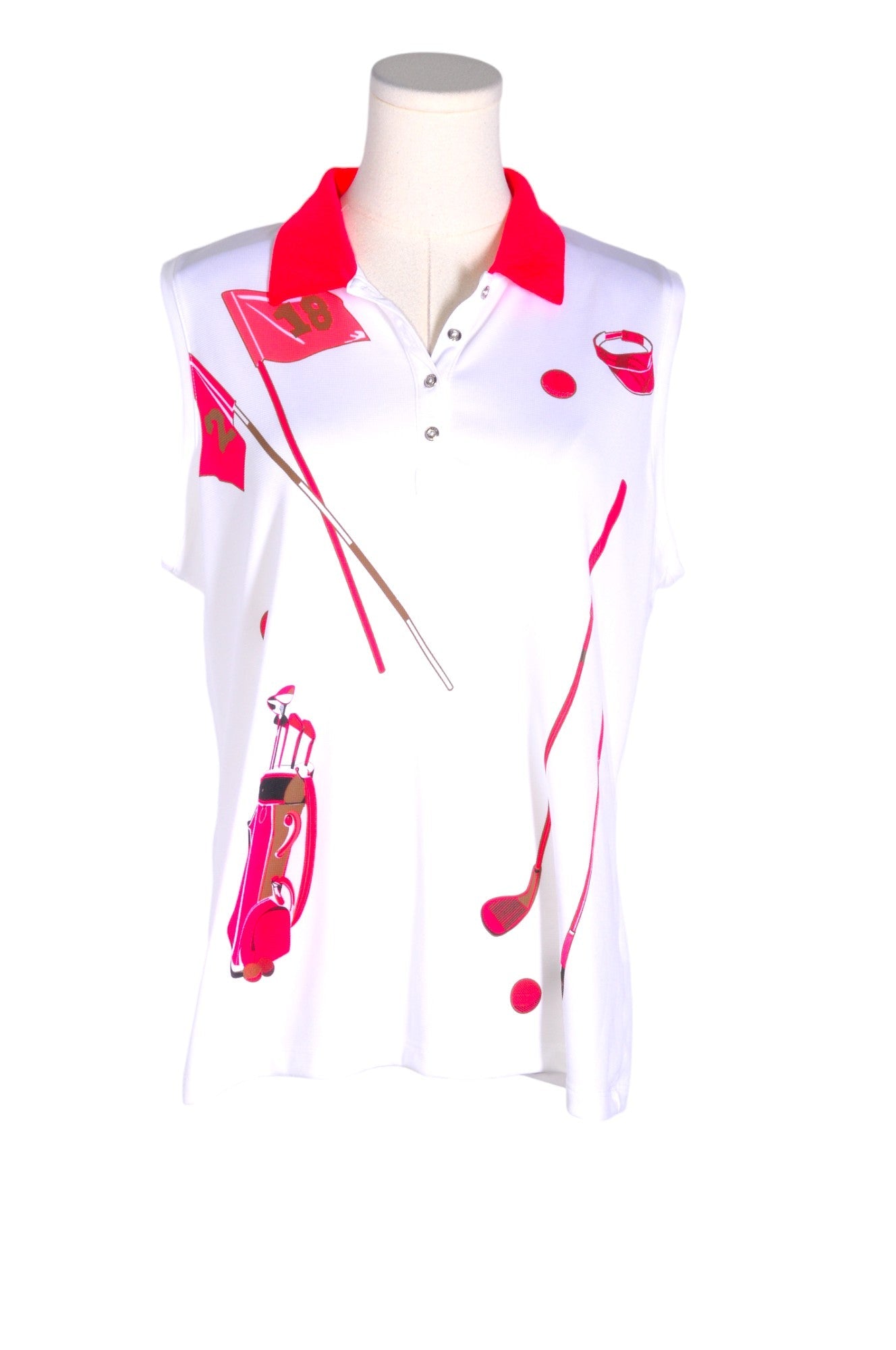 IZOD Women Activewear Tops Regular fit in White - Size L | 12.2 $ KOOP