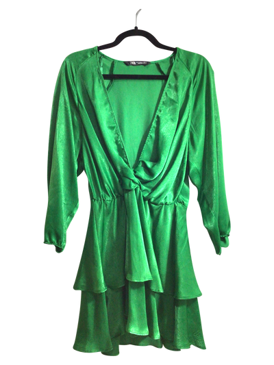 ZARA Women Wrap Dresses Regular fit in Green - Size M | 16.4 $ KOOP