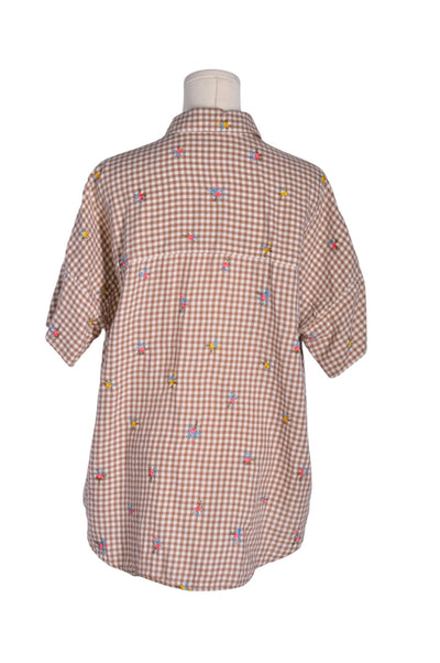 MADEWELL Women Button Down Tops Regular fit in Brown - Size S | 32.29 $ KOOP