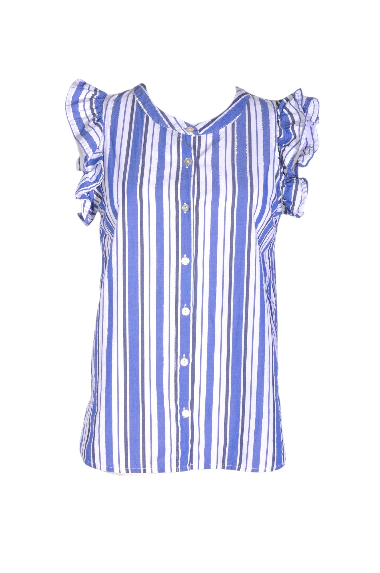 JUST LIVING Women Button Down Tops Regular fit in Blue - Size XS | 13.25 $ KOOP