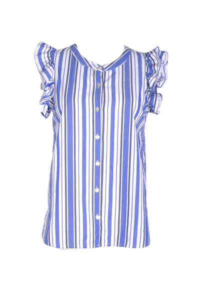 JUST LIVING Women Button Down Tops Regular fit in Blue - Size XS | 13.25 $ KOOP