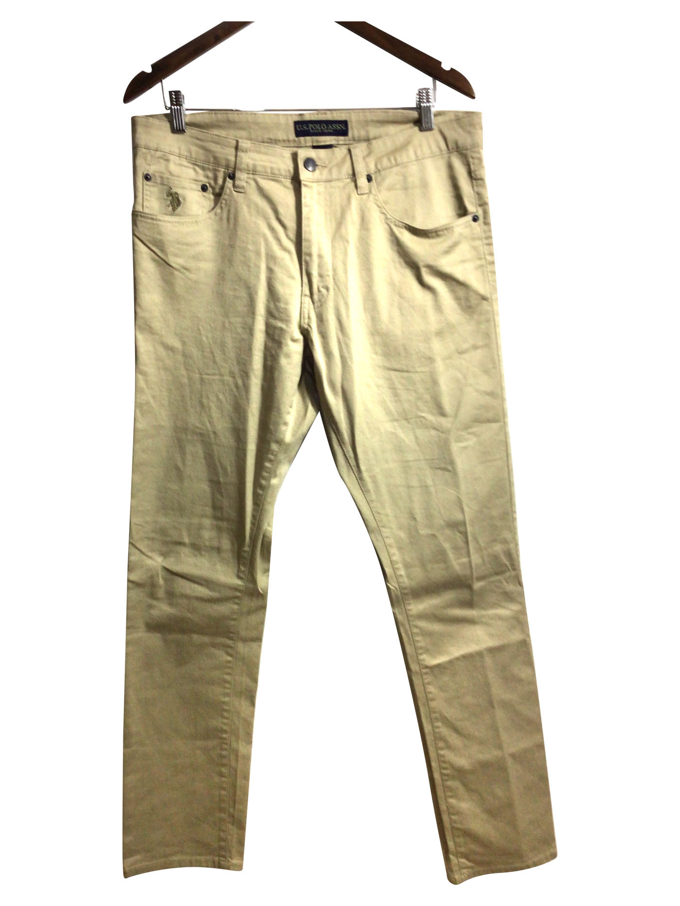 U.S. POLO ASSN. Women Straight-Legged Jeans Regular fit in Beige - Size 34x32 | 6.74 $ KOOP