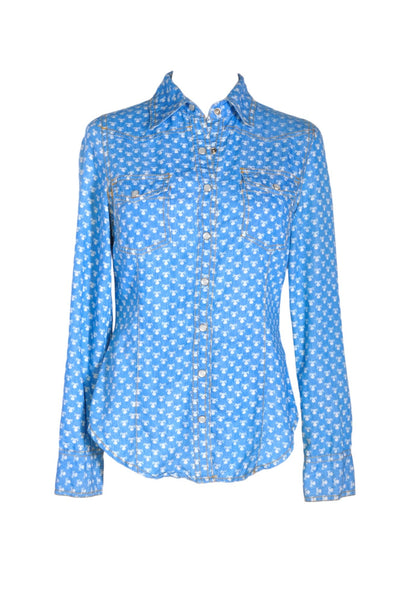 STREETWEAR Women Button Down Tops Regular fit in Blue - Size S | 20.2 $ KOOP