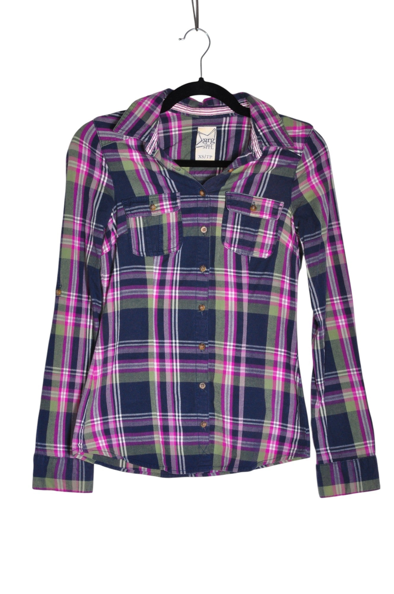 GRG DENIM Women Button Down Tops Regular fit in Blue - Size XS | 9.99 $ KOOP