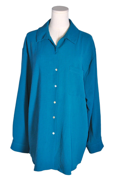 HAVER Women Button Down Tops Regular fit in Blue - Size XL | 17 $ KOOP