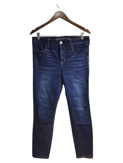 AMERICAN EAGLE Women Straight-Legged Jeans Regular fit in Blue - Size 14 | 14.4 $ KOOP