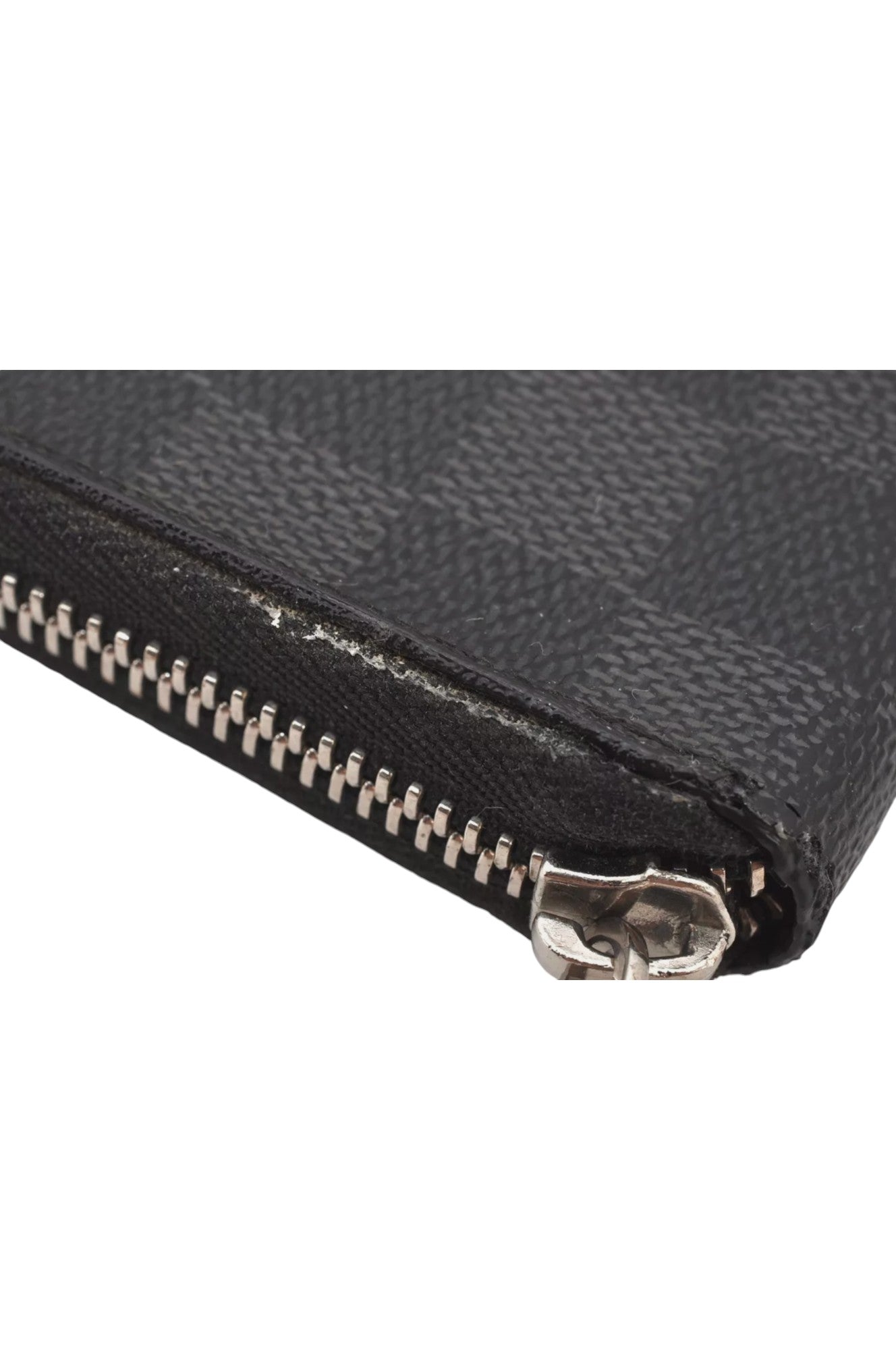 Louis Vuitton Damier Graphite Zippy Organizer Wallet N63077 LV 8122K