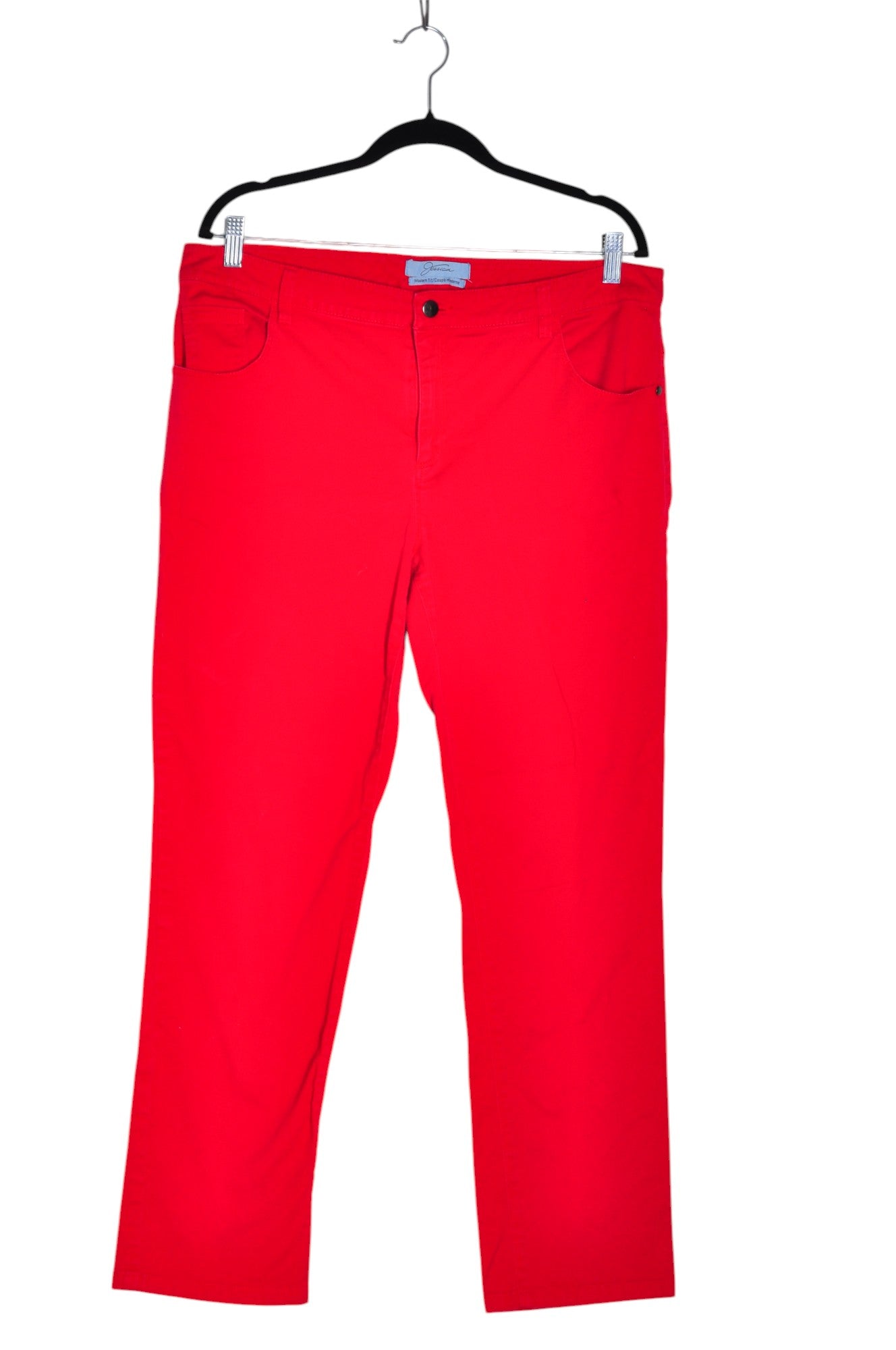 JESSICA Women Straight-Legged Jeans Regular fit in Red - Size 14 | 13.25 $ KOOP