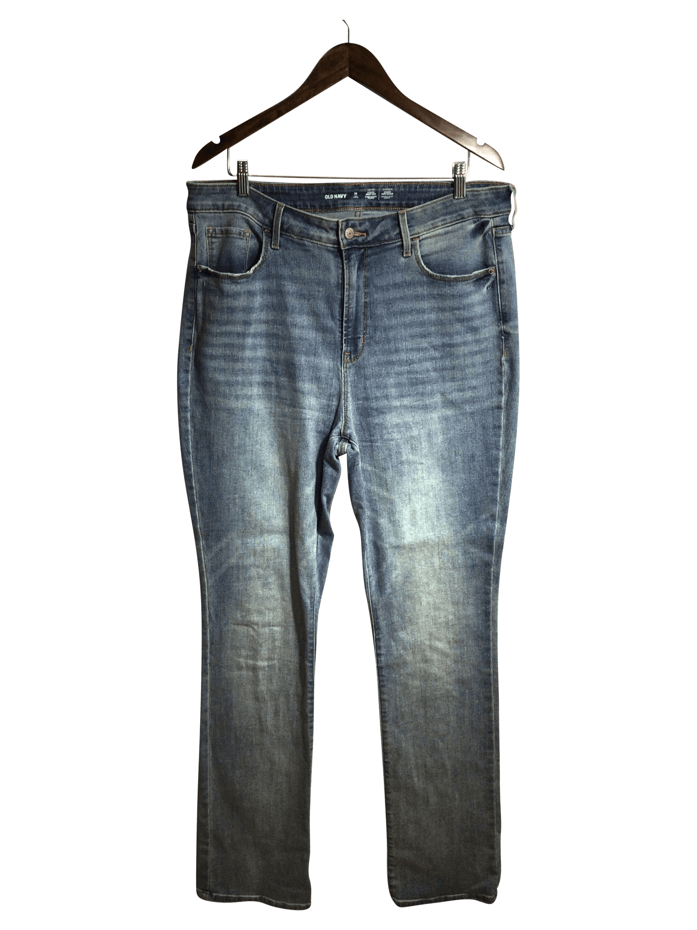 OLD NAVY Women Straight-Legged Jeans Regular fit in Blue - Size 16 | 13.99 $ KOOP