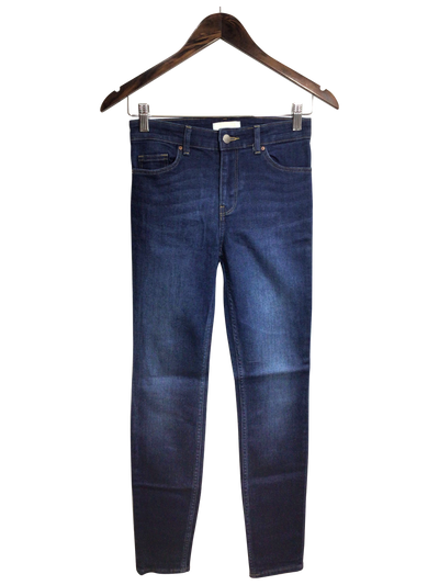 H&M Women Straight-Legged Jeans Regular fit in Blue - Size 2 | 12.29 $ KOOP
