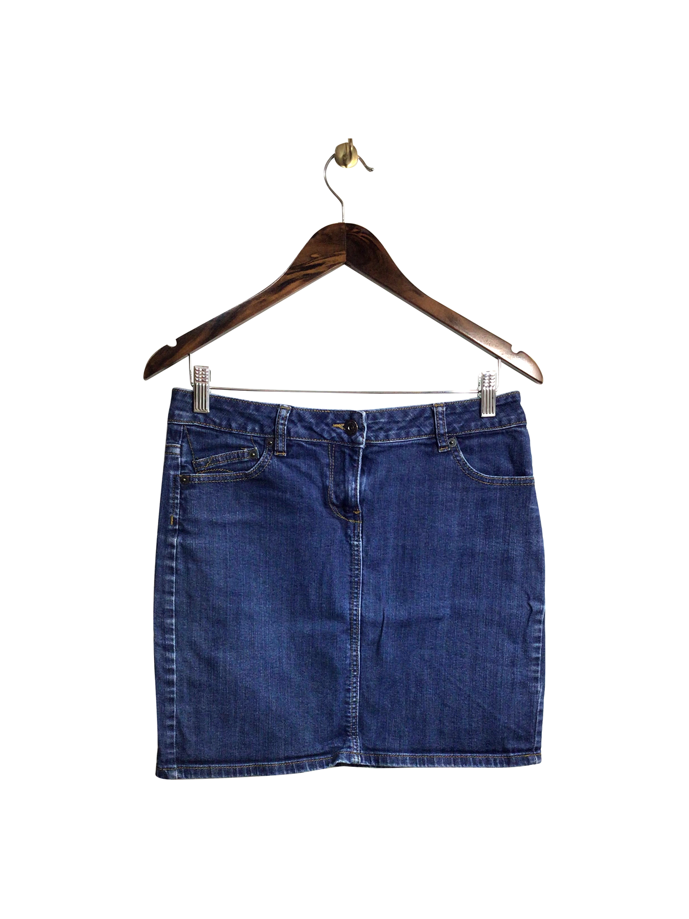 UNBRANDED Women Denim Skirts Regular fit in Blue - Size 12 | 9.99 $ KOOP