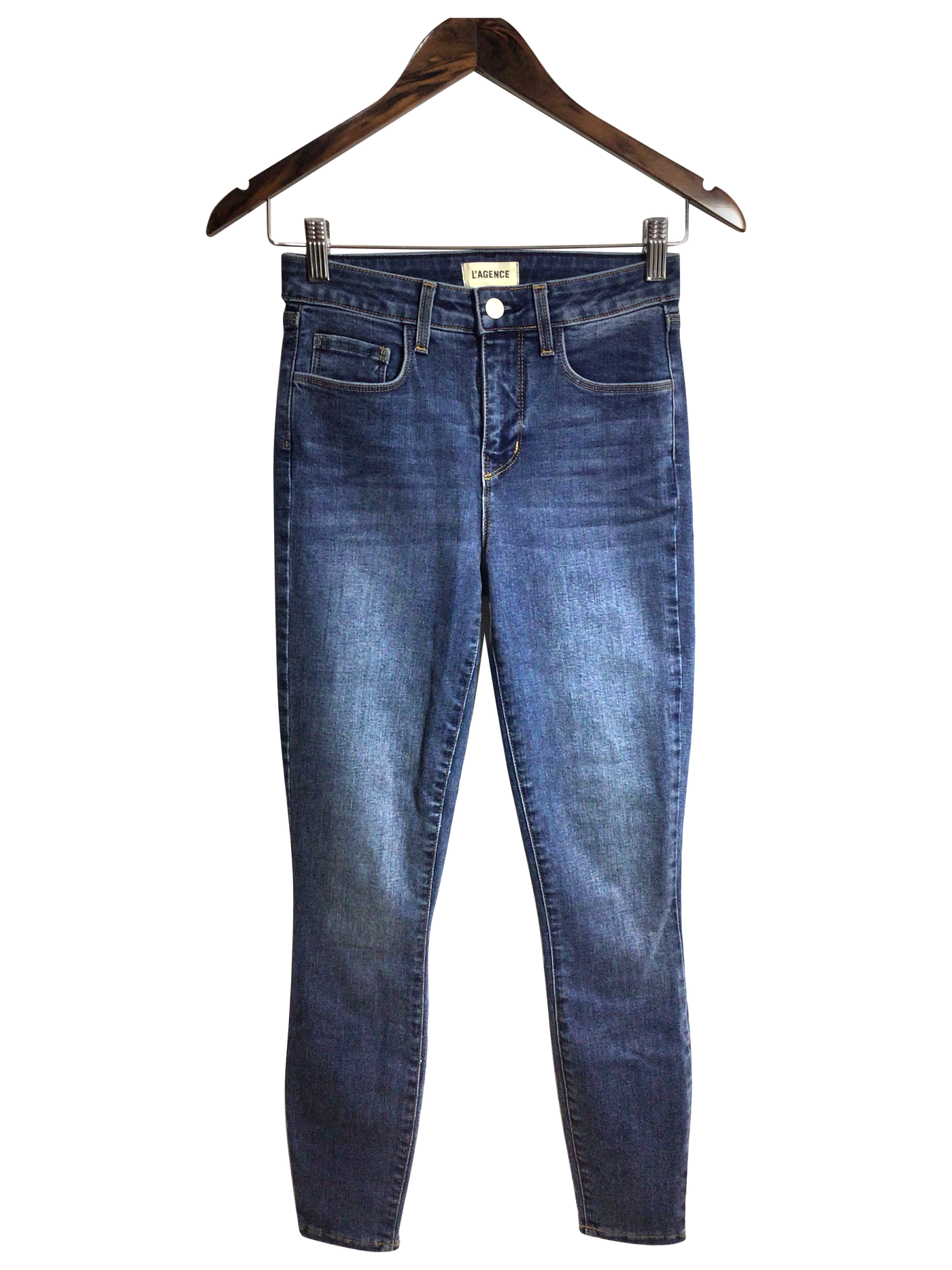 L'AGENCE Women Straight-Legged Jeans Regular fit in Blue - Size 24 | 30.24 $ KOOP