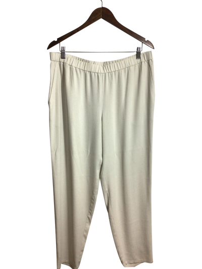 EILEEN FISHER Women Work Pants Regular fit in White - Size L | 32.44 $ KOOP