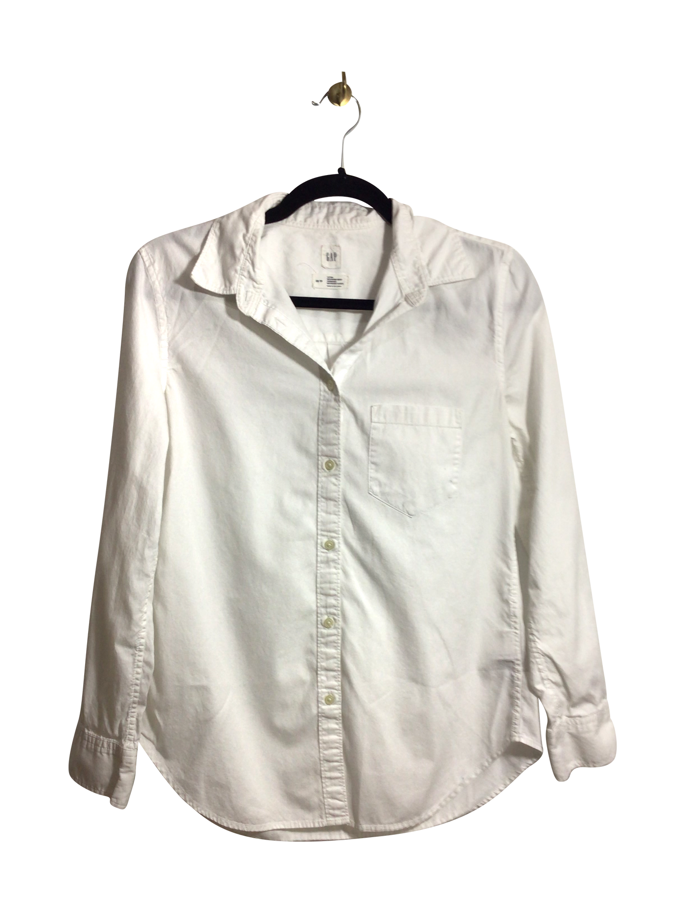 GAP Women Button Down Tops Regular fit in White - Size XS | 11.25 $ KOOP