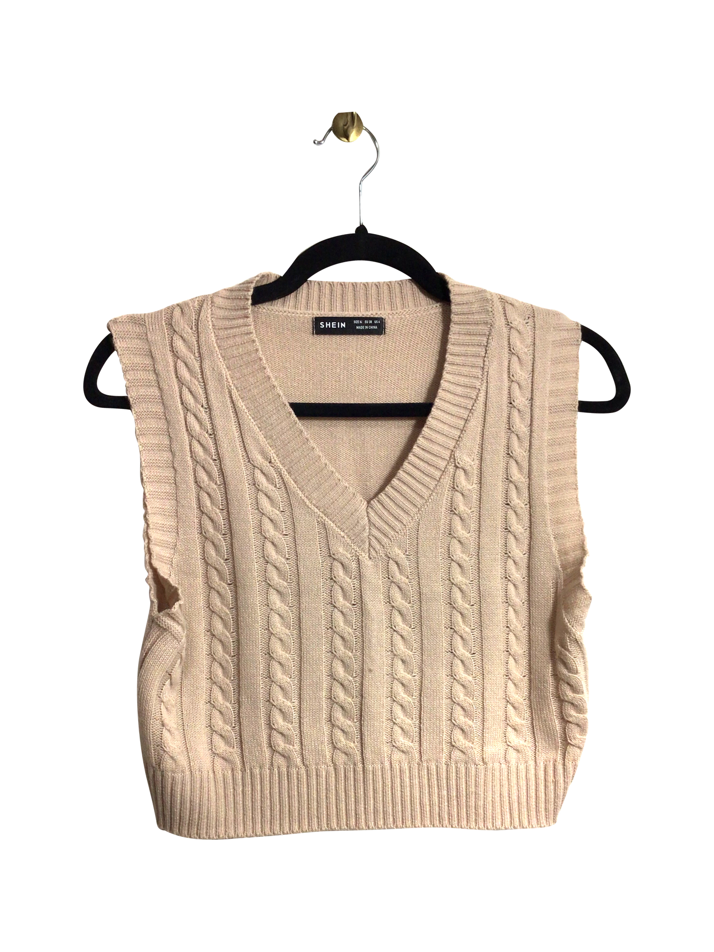 SHEIN Women Crop Tops Regular fit in Beige - Size M | 9.99 $ KOOP