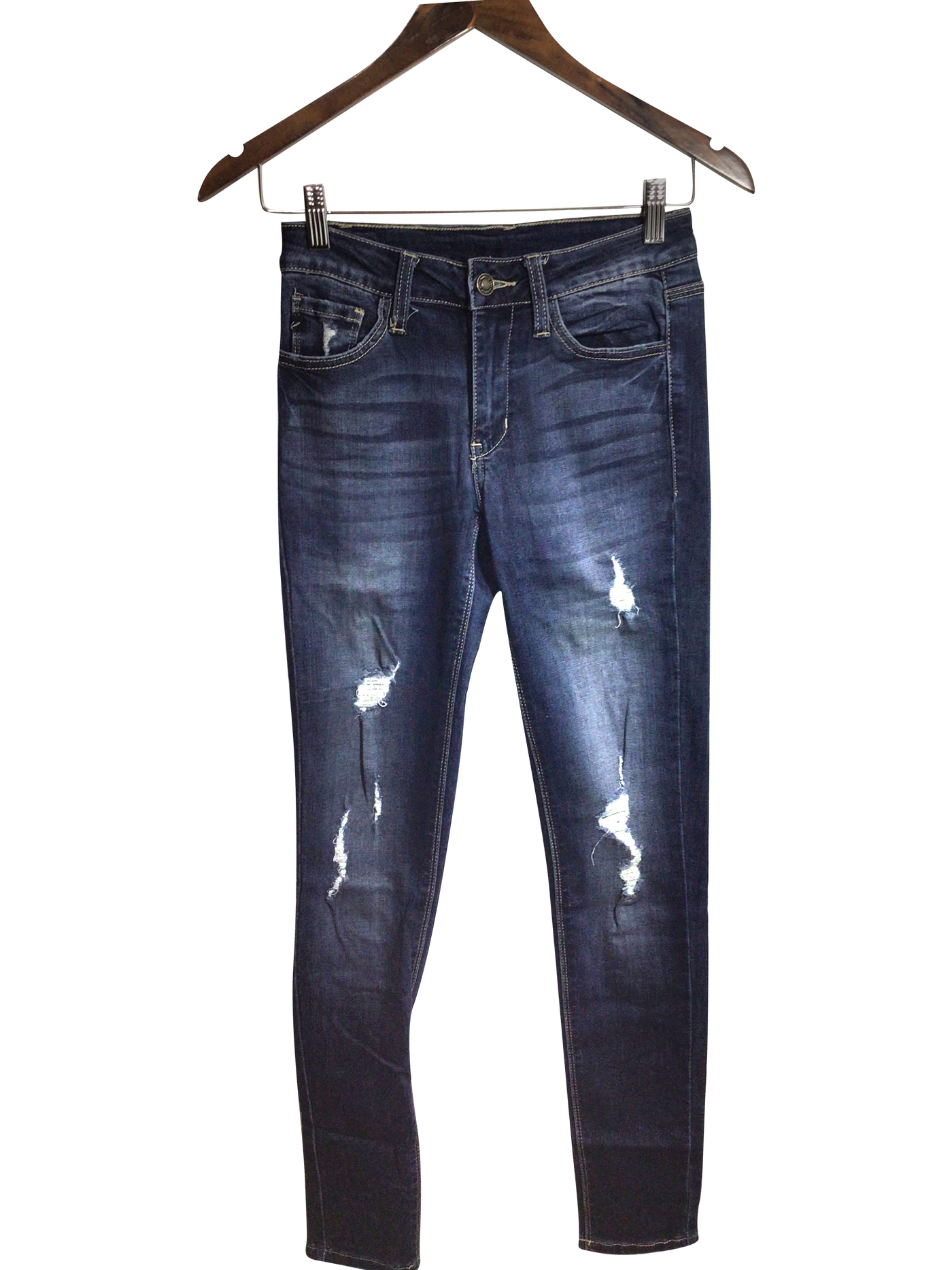 UNBRANDED Women Straight-Legged Jeans Regular fit in Blue - Size 24 | 11.99 $ KOOP