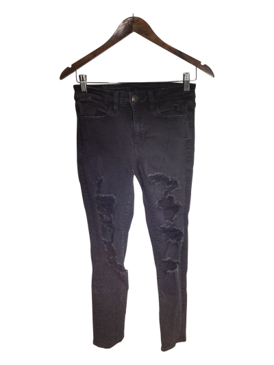 AMERICAN EAGLE Women Straight-Legged Jeans Regular fit in Black - Size 4 | 14.9 $ KOOP