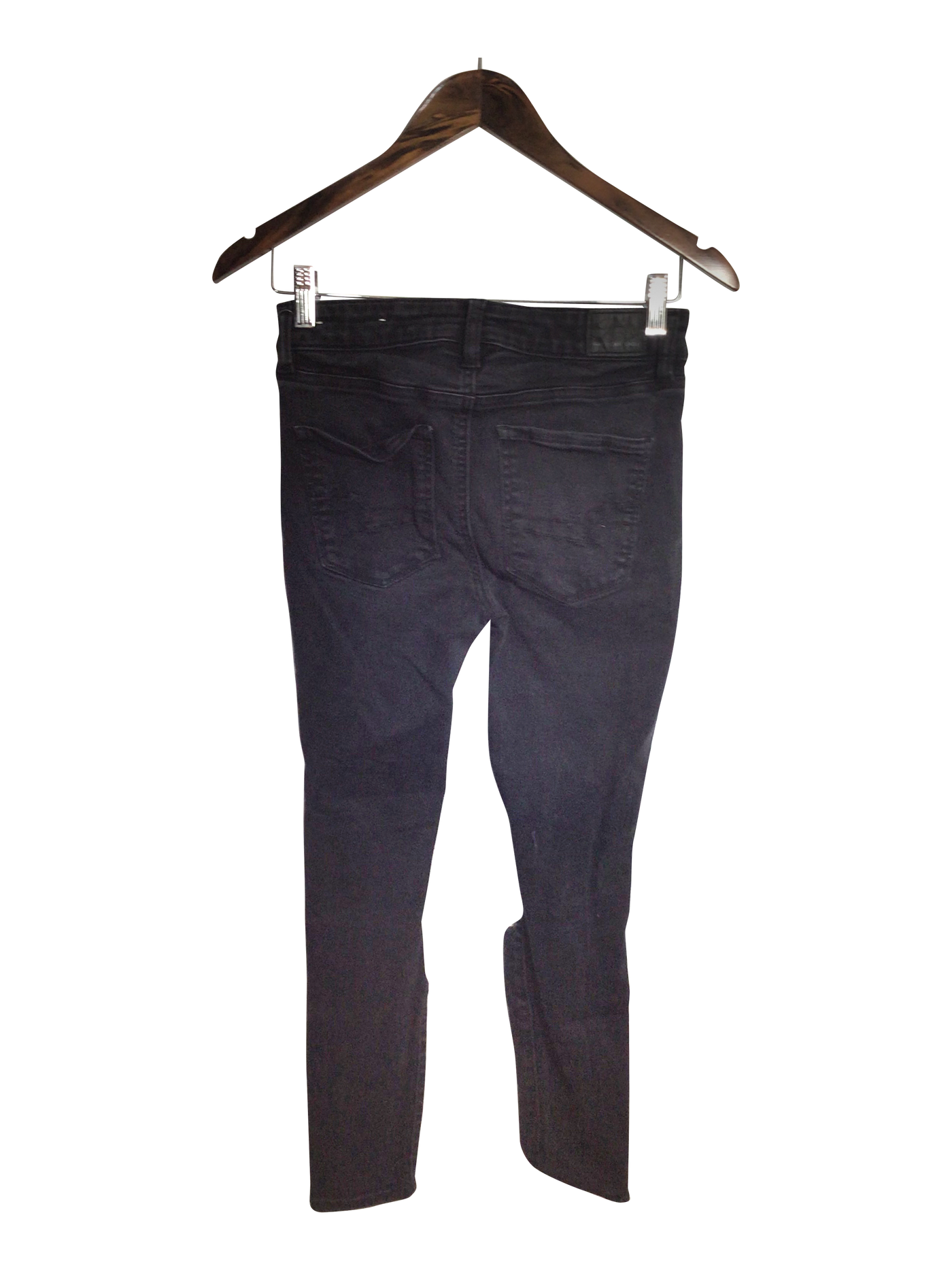 AMERICAN EAGLE Women Straight-Legged Jeans Regular fit in Black - Size 4 | 14.9 $ KOOP