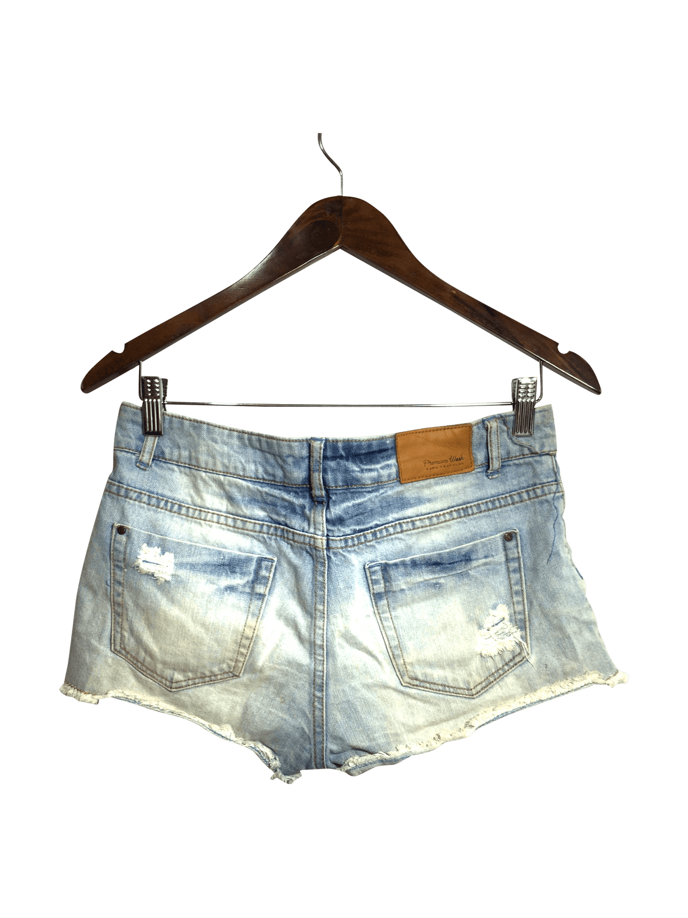 ZARA Women Denim Shorts Regular fit in Blue - Size 4 | 14.2 $ KOOP