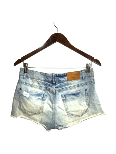 ZARA Women Denim Shorts Regular fit in Blue - Size 4 | 14.2 $ KOOP