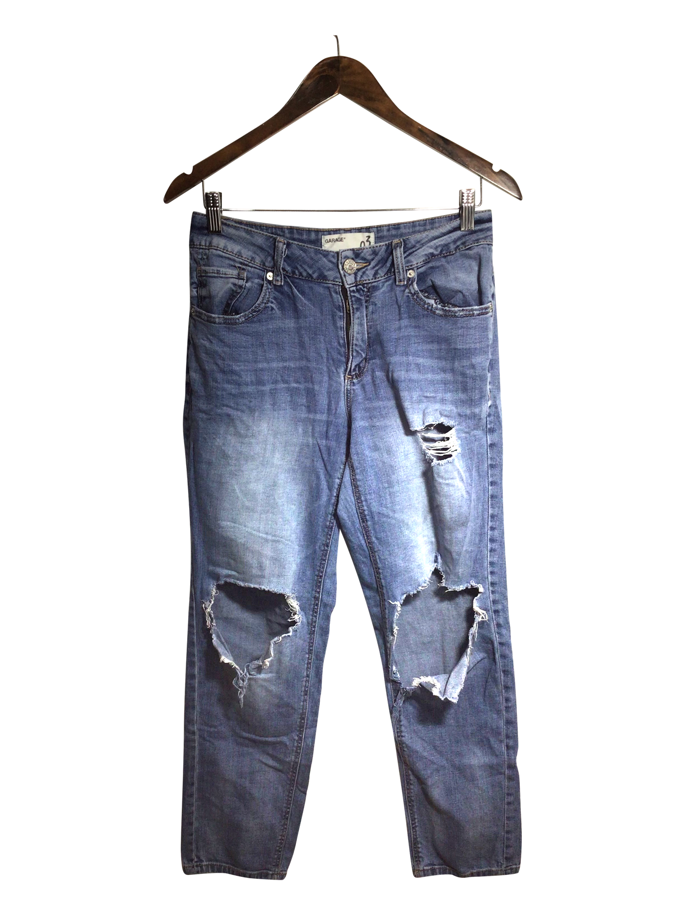 GARAGE Women Straight-Legged Jeans Regular fit in Blue - Size 3 | 13.2 $ KOOP