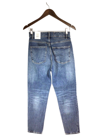ZARA Women Straight-Legged Jeans Regular fit in Blue - Size 36 | 14.32 $ KOOP
