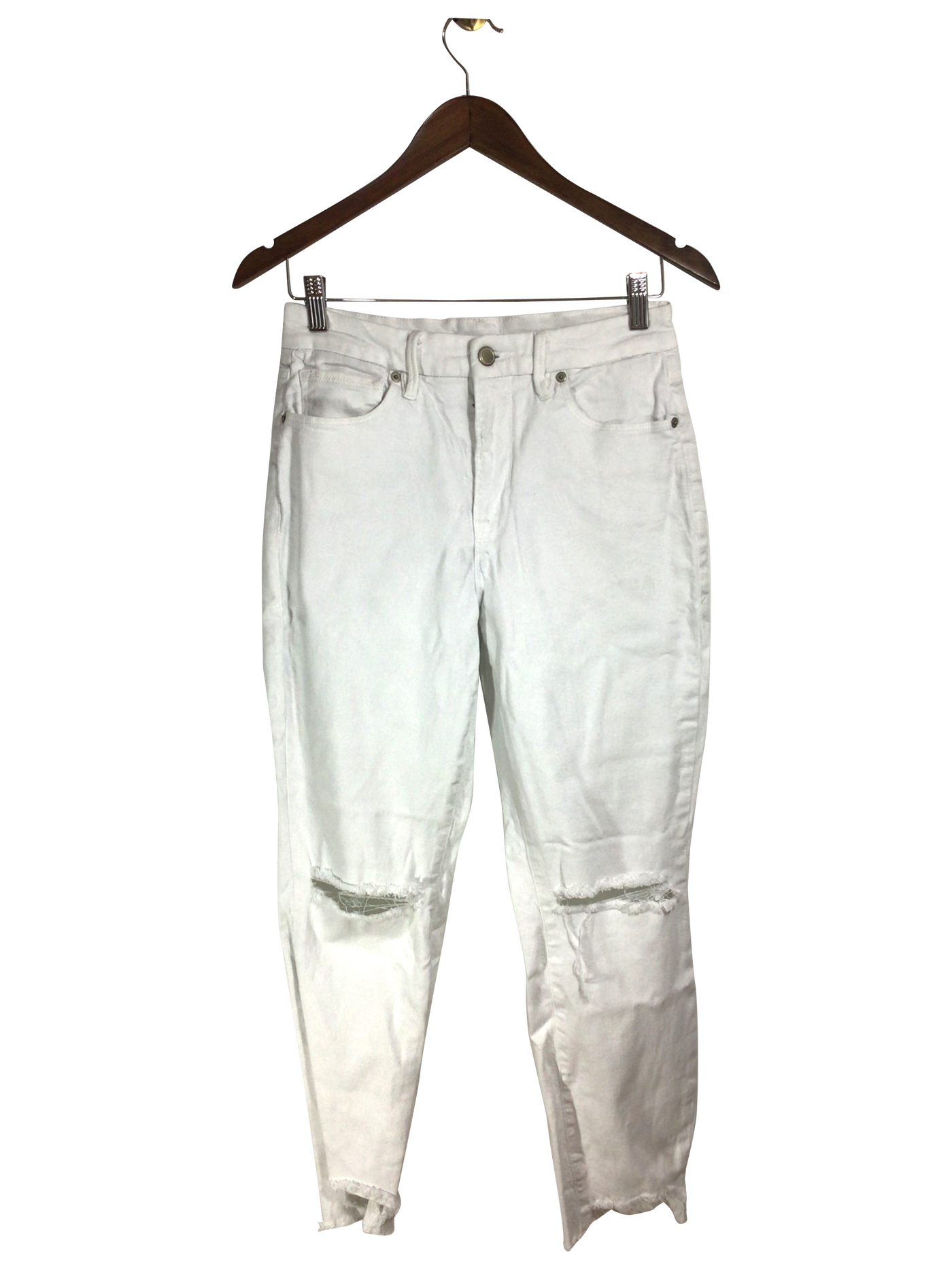 GOOD AMERICAN Women Straight-Legged Jeans Regular fit in White - Size 4 | 39.45 $ KOOP