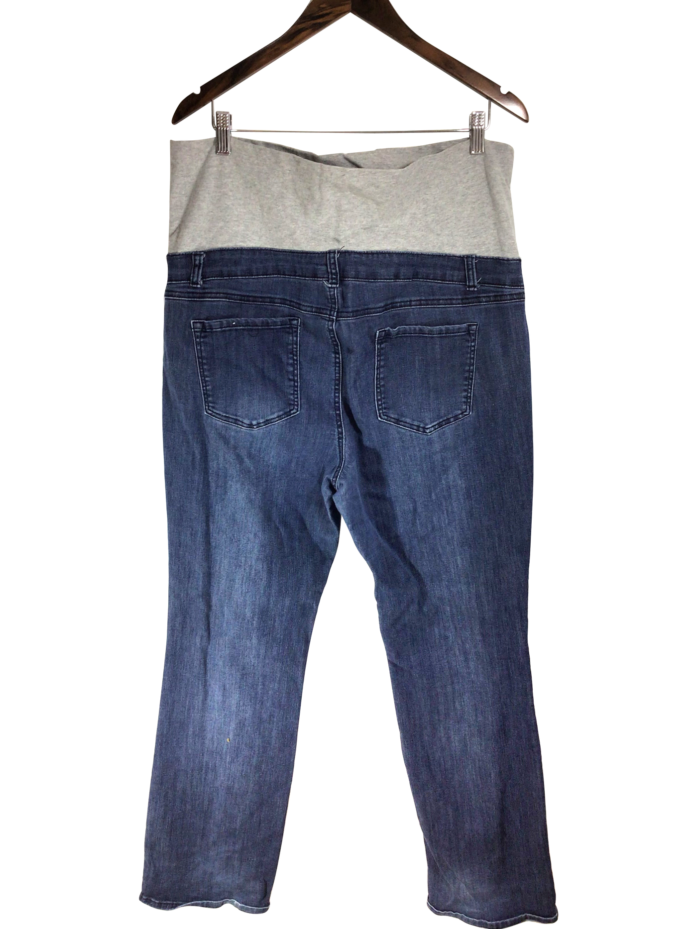 THYME MATERNITY Women Straight-Legged Jeans Regular fit in Blue - Size XXL | 15 $ KOOP