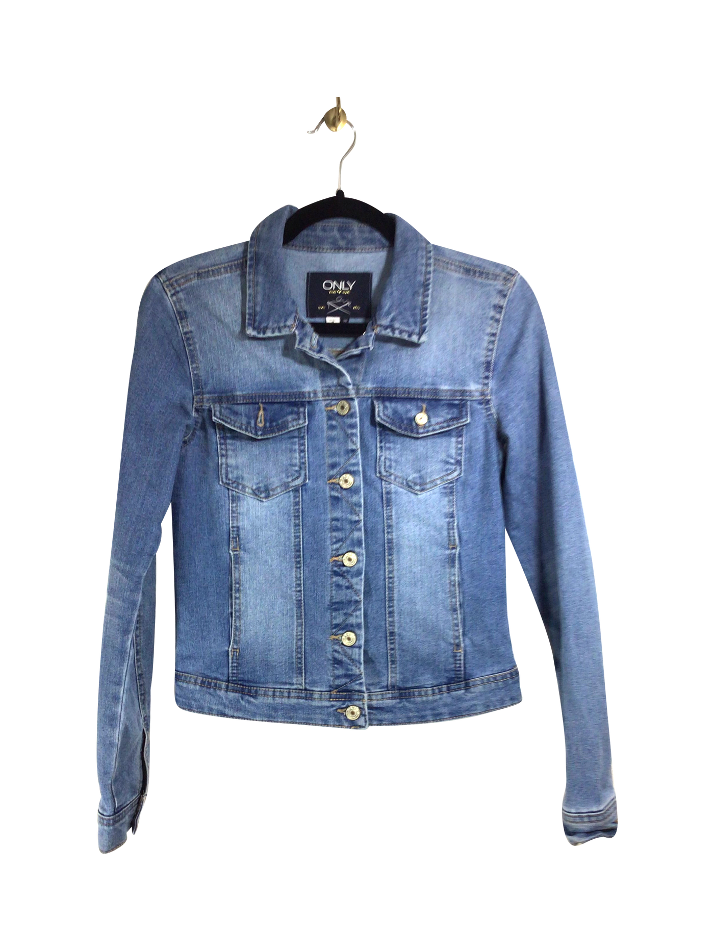 ONLY Women Denim Jackets Regular fit in Blue - Size 36 | 16.2 $ KOOP