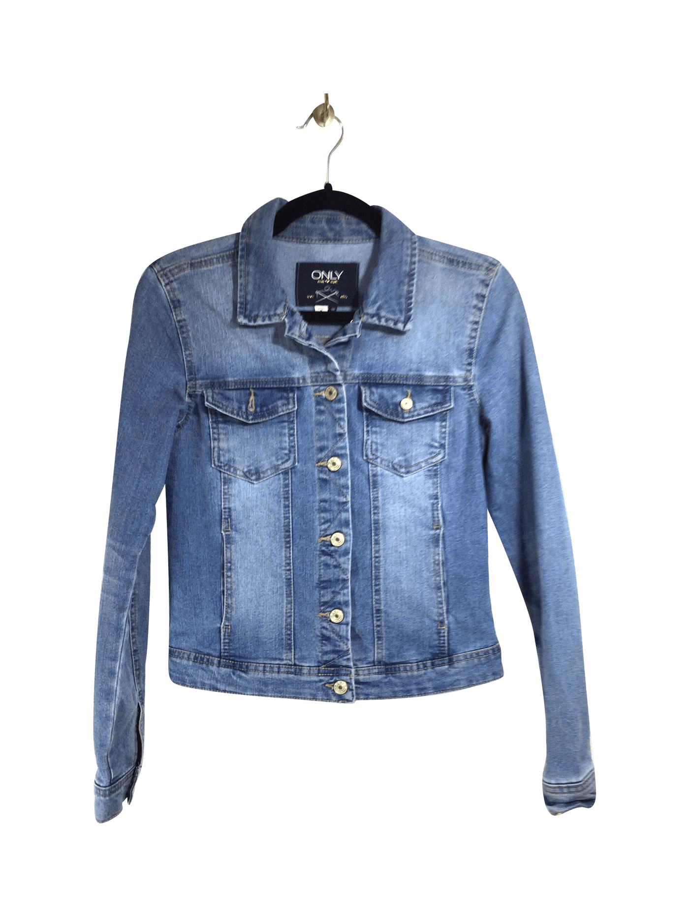 ONLY Women Denim Jackets Regular fit in Blue - Size 36 | 16.2 $ KOOP