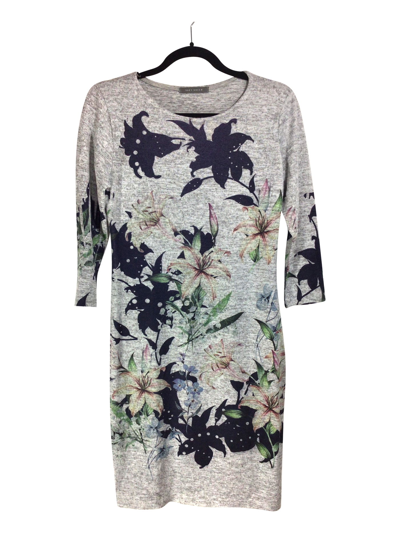 SUZY SHIER Women Shirt Dresses Regular fit in Gray - Size S | 14.3 $ KOOP