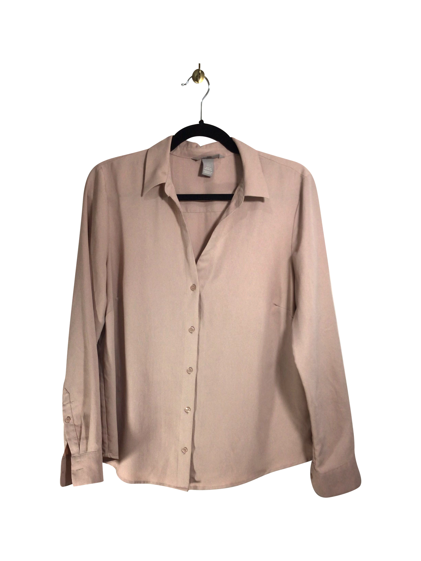 H&M Women Button Down Tops Regular fit in Pink - Size 10 | 9.99 $ KOOP