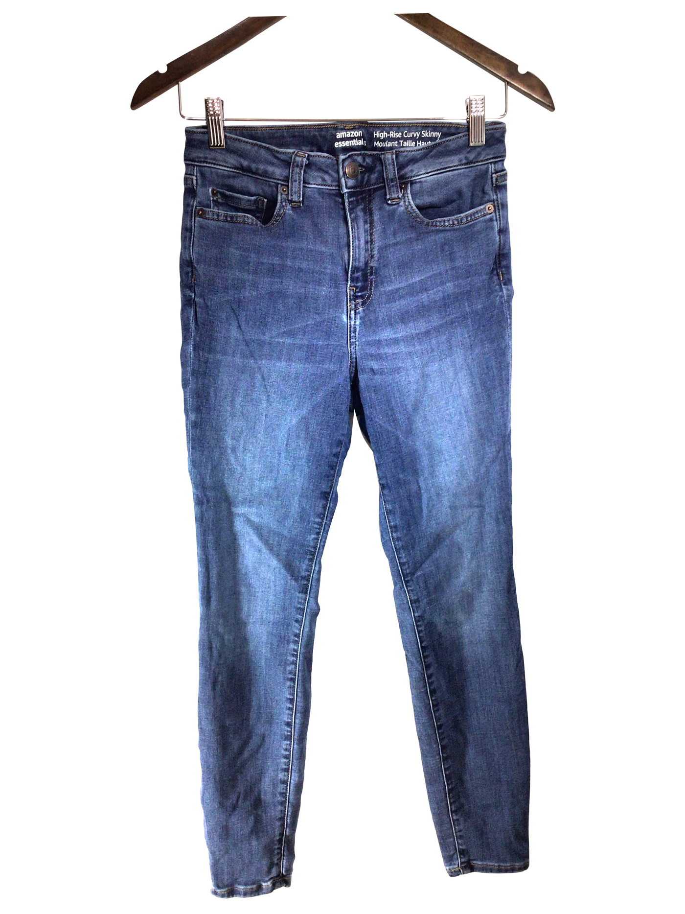 AMAZON ESSENTIALS Women Straight-Legged Jeans Regular fit in Blue - Size 2 | 11.54 $ KOOP