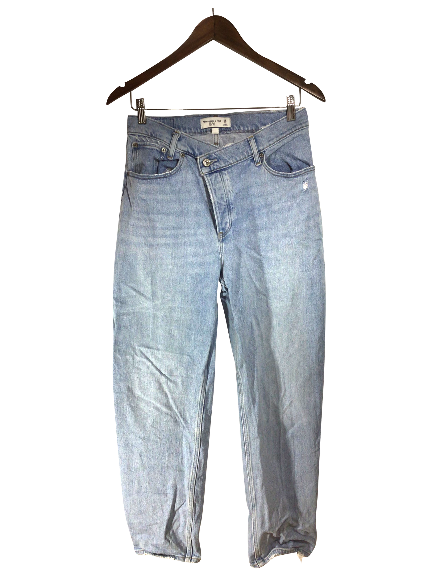 ABERCROMBIE & FITCH Women Straight-Legged Jeans Regular fit in Blue - Size 28 | 26 $ KOOP