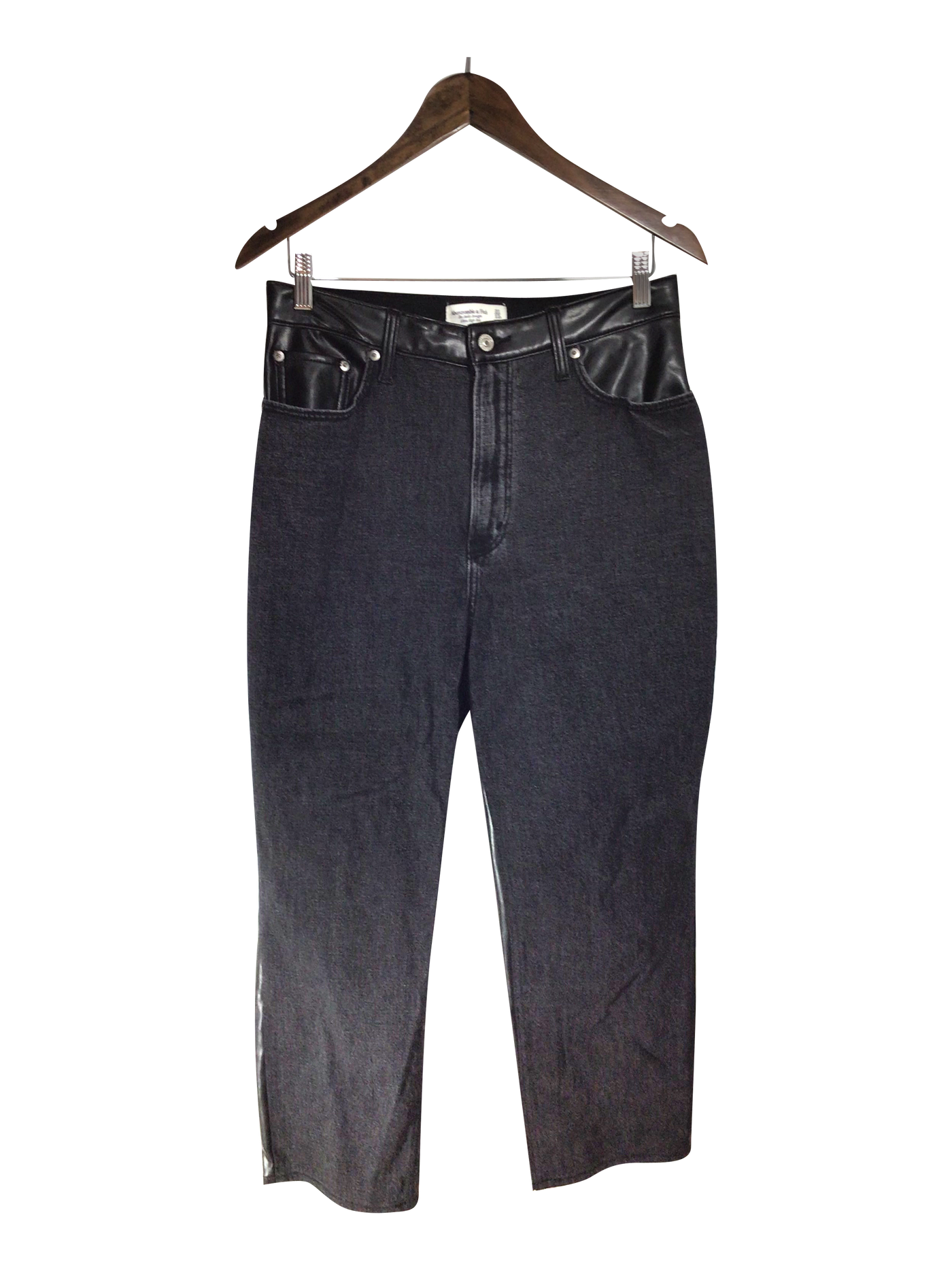 ABERCROMBIE & FITCH Women Straight-Legged Jeans Regular fit in Gray - Size 31 | 26 $ KOOP