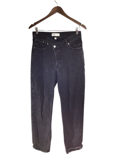 ABERCROMBIE & FITCH Women Straight-Legged Jeans Regular fit in Black - Size 28 | 26 $ KOOP