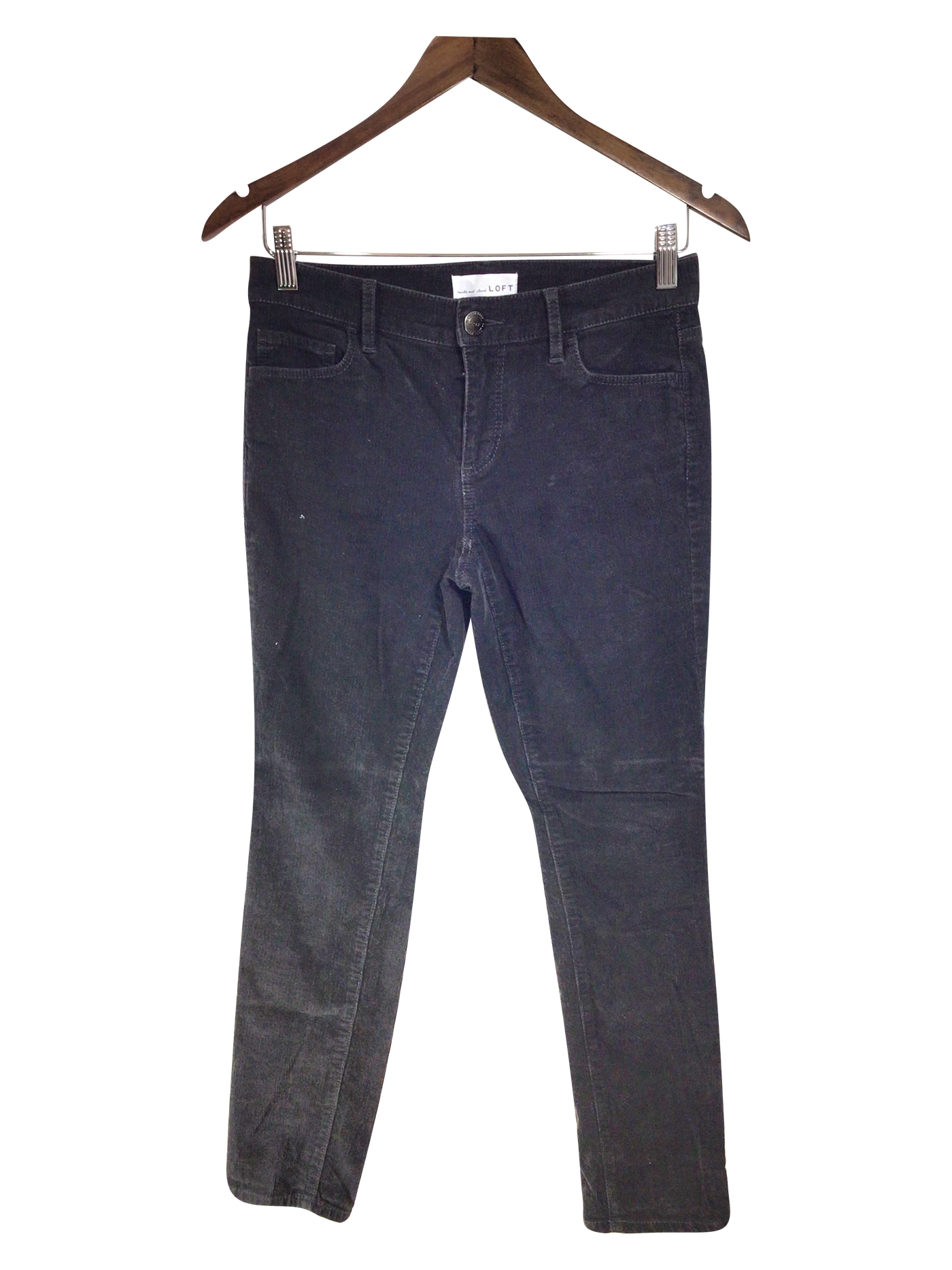 LOFT Women Straight-Legged Jeans Regular fit in Black - Size 2 | 14.5 $ KOOP