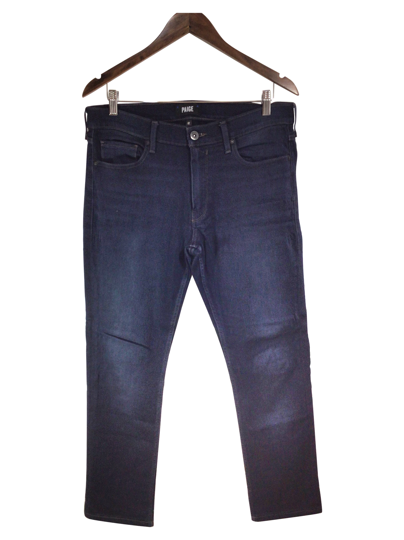 PAIGE Women Straight-Legged Jeans Regular fit in Blue - Size 32 | 58 $ KOOP