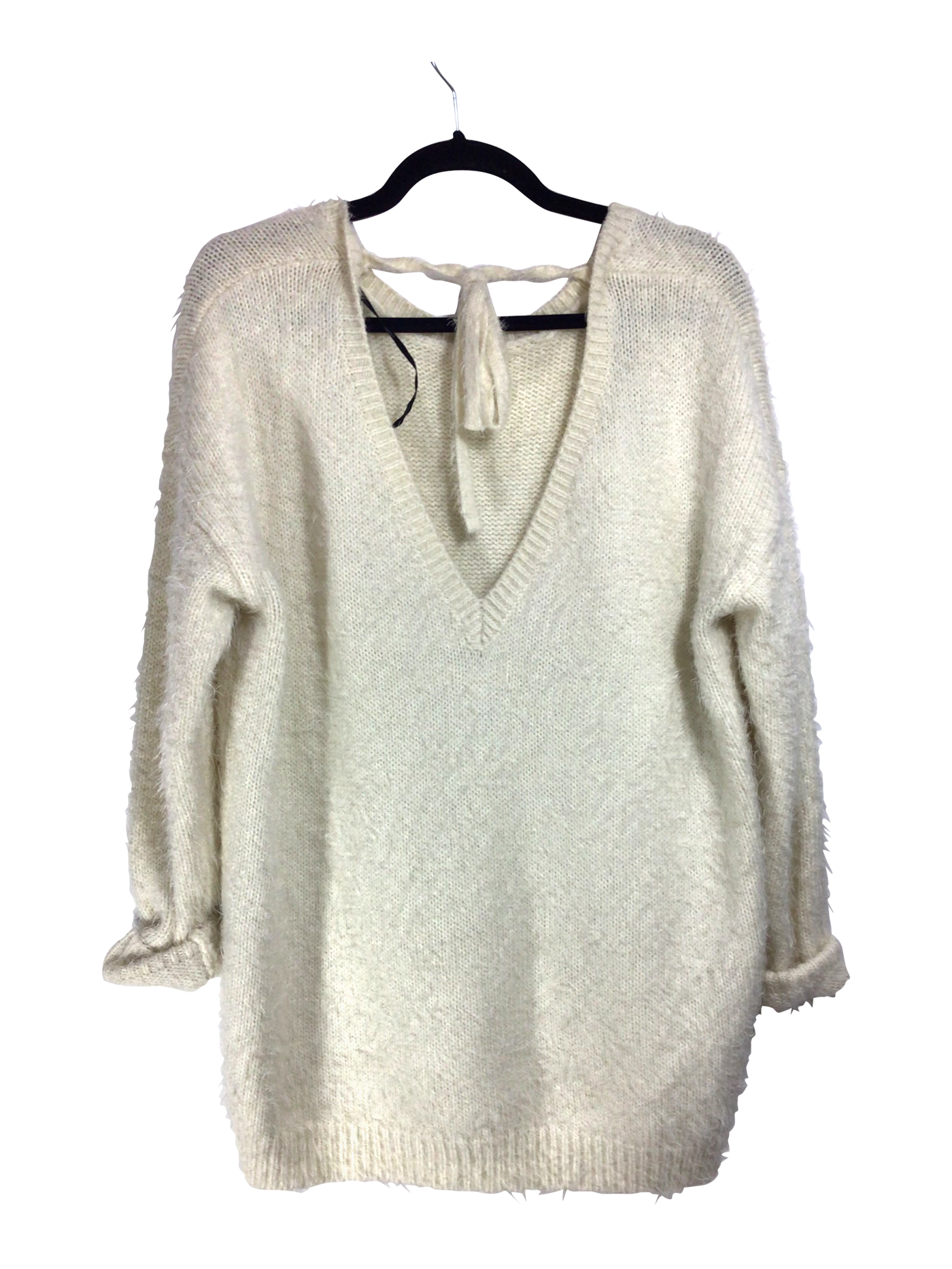 FOREVER 21 Women Knit Tops Regular fit in White - Size L | 9.99 $ KOOP
