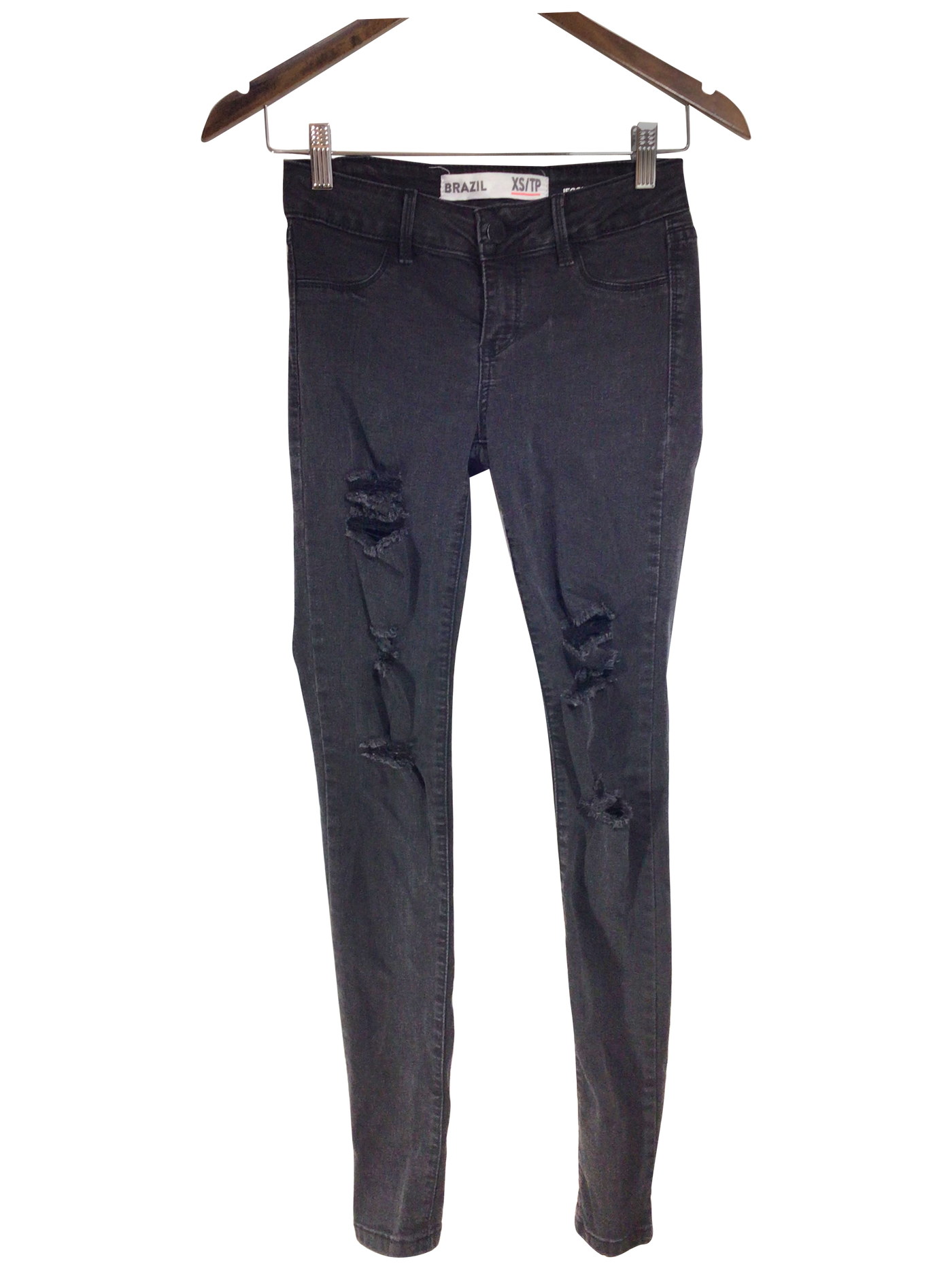 UNBRANDED Women Straight-Legged Jeans Regular fit in Black - Size XS | 11.99 $ KOOP