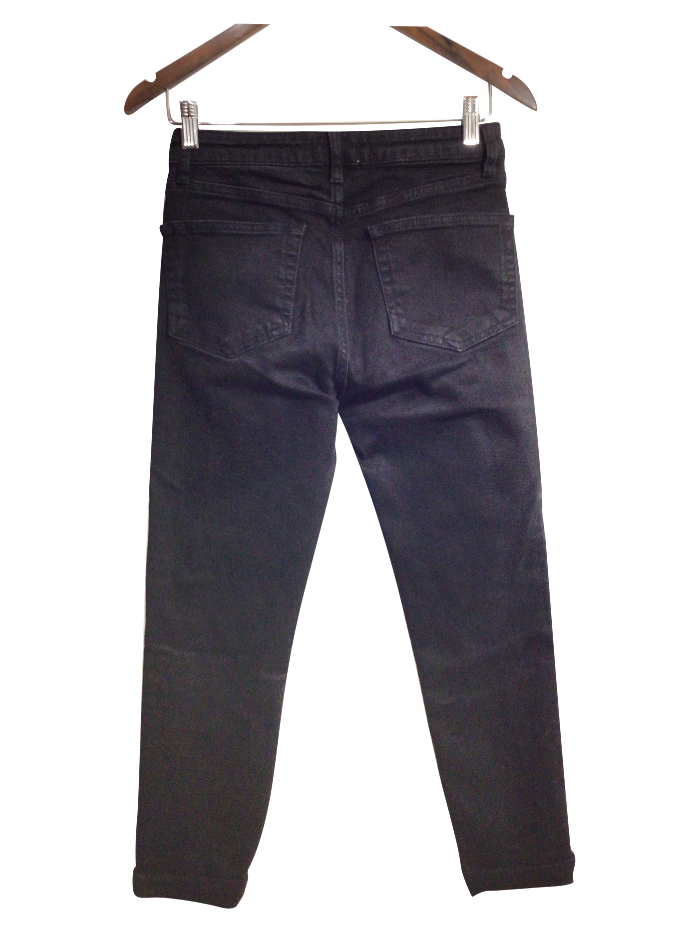 ZARA Women Straight-Legged Jeans Regular fit in Black - Size 4 | 16 $ KOOP