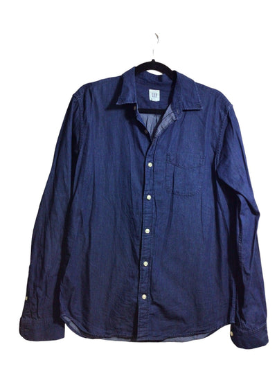 GAP Women Button Down Tops Regular fit in Blue - Size M | 27.55 $ KOOP